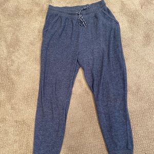 blue sweatpants/ joggers